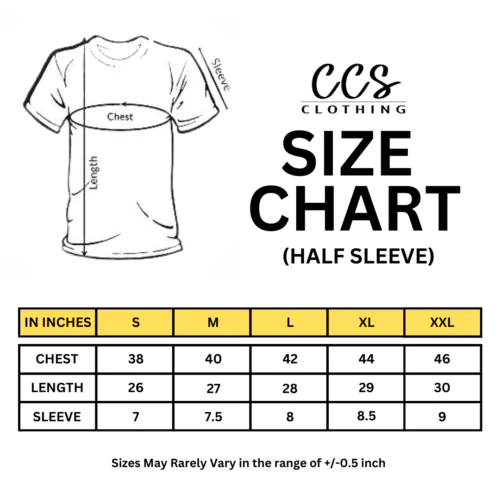 t-shirts size chart