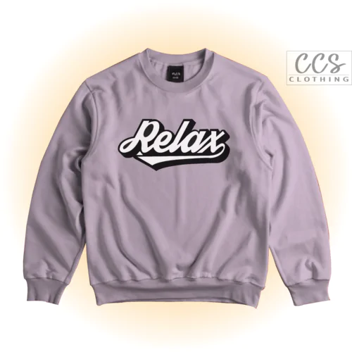 'Relax' Printed Unisex Sweatshirts