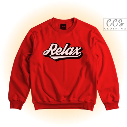 'Relax' Printed Unisex Sweatshirts