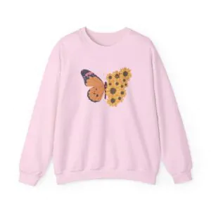 Flower Butterfly Sweatshirt for Women